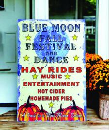 Blue Moon Festival Tin Sign 