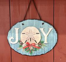 Joy Coastal Christmas Slate