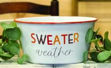 Sweater Weather Enamel Bowl Large