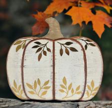 Gold Leaf Tabletop Pumpkin Large 